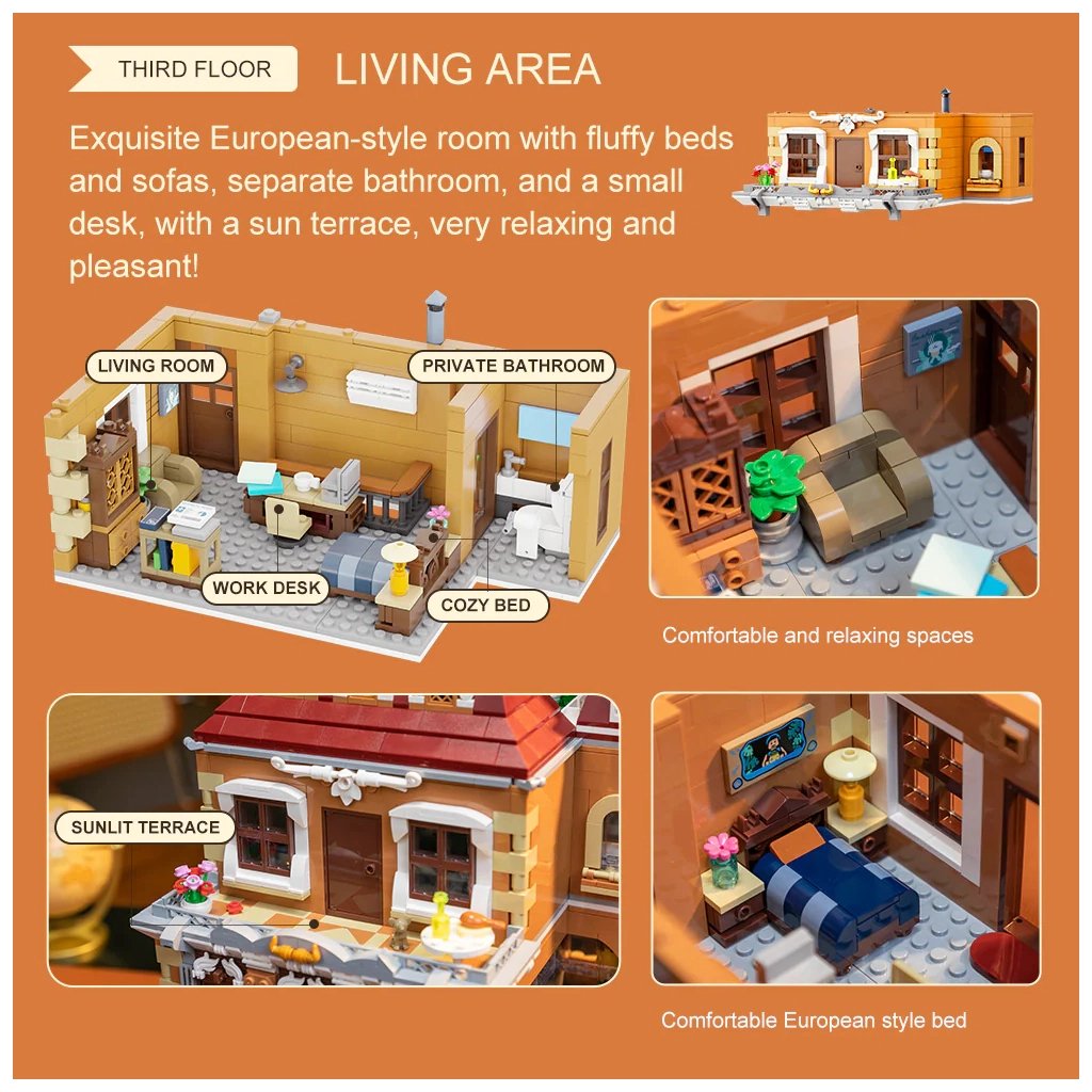 Конструктор Pantasy Original - Joyside Series Пекарня (85013) - фото 5 Конструктор Pantasy Original - Joyside Series Пекарня (85013) - фото 5