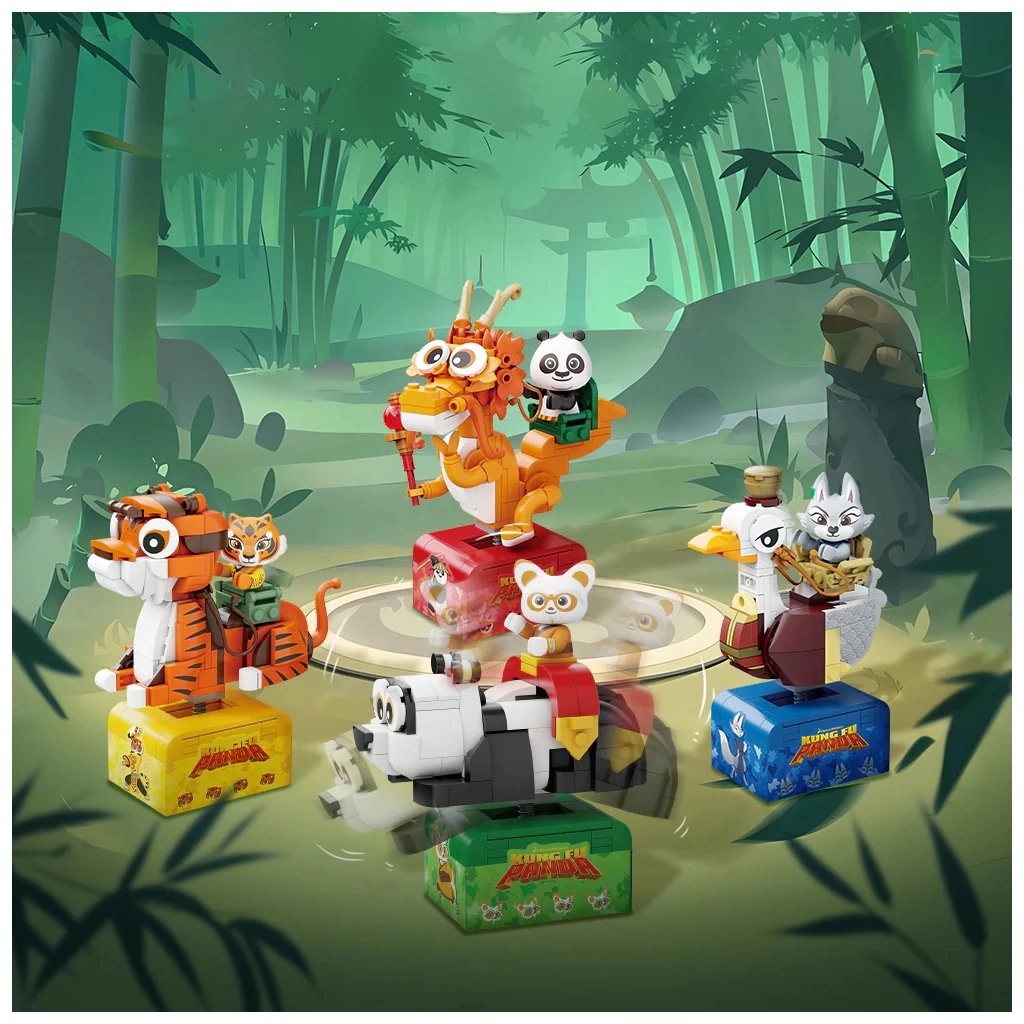 Конструктор Pantasy Kung Fu Panda Косрайдер Шифу (86513) - фото 3 Конструктор Pantasy Kung Fu Panda Косрайдер Шифу (86513) - фото 3