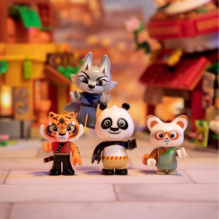 Конструктор Pantasy Kung Fu Panda Кунгфу Панда Міні Вид на вулицю - Фруктова крамниця Тигриці (86508) - фото 4