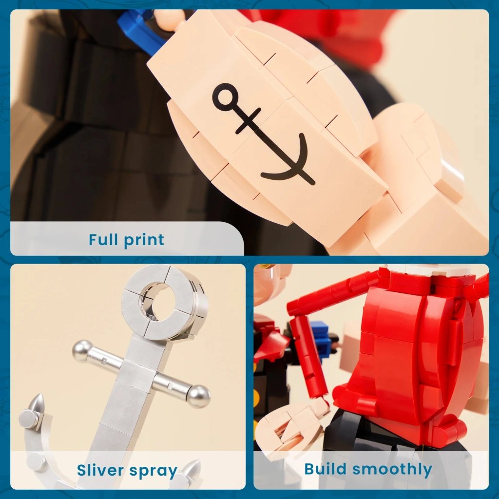 Конструктор Pantasy Popeye Папай з Оливою (86401) - фото 4 Конструктор Pantasy Popeye Папай з Оливою (86401) - фото 4