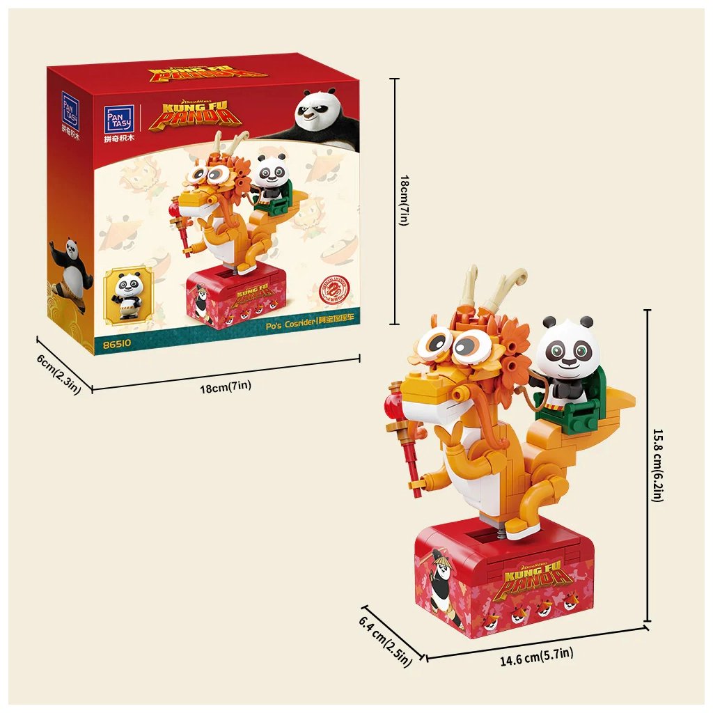 Конструктор Pantasy Kung Fu Panda Косрайдер По (86510) - фото 3 Конструктор Pantasy Kung Fu Panda Косрайдер По (86510) - фото 3