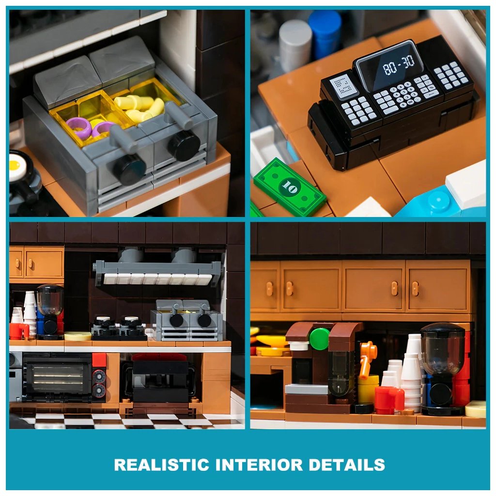 Конструктор Pantasy Original - Joyside Series Ретро-фудтрак (85011) - фото 4 Конструктор Pantasy Original - Joyside Series Ретро-фудтрак (85011) - фото 4