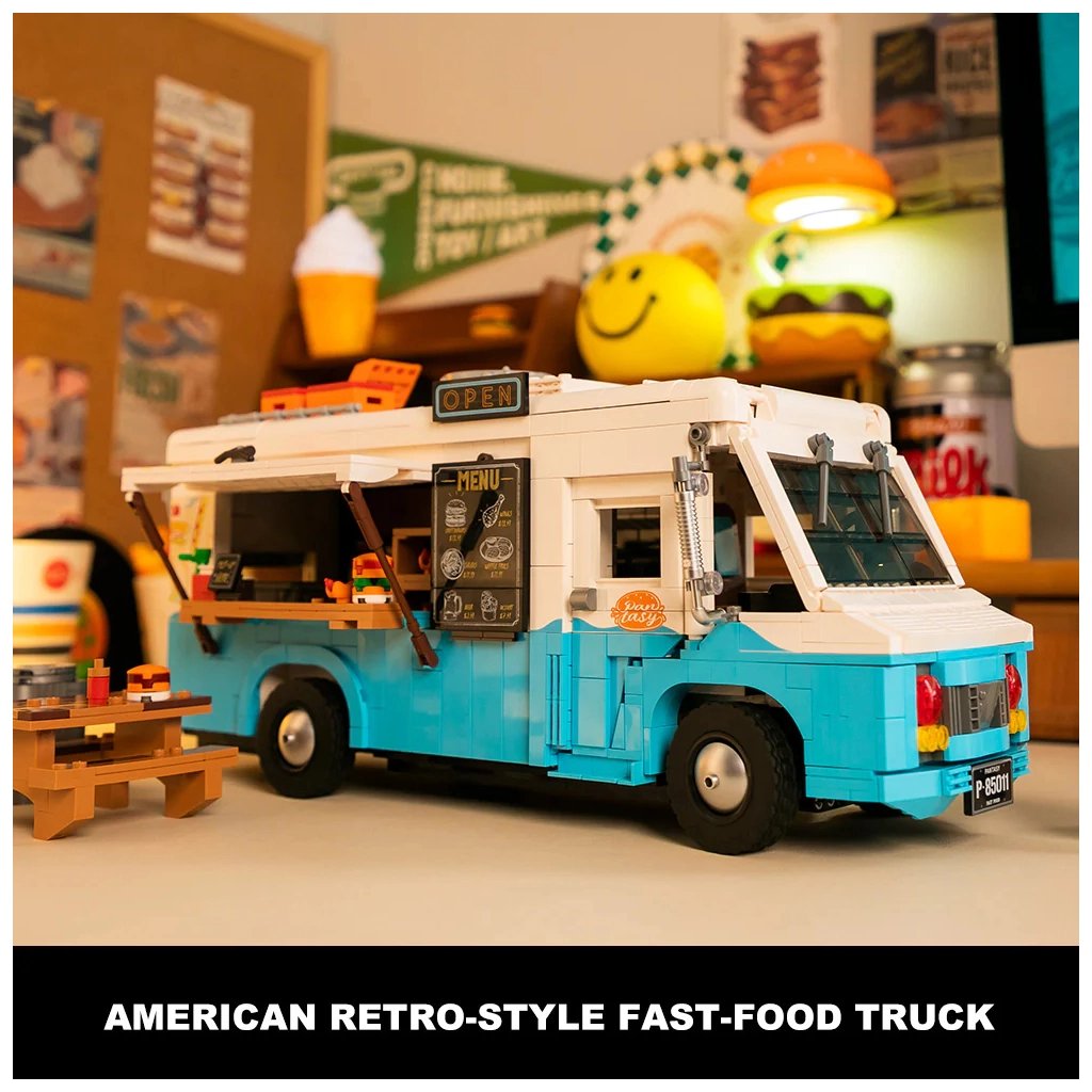 Конструктор Pantasy Original - Joyside Series Ретро-фудтрак (85011) - фото 5 Конструктор Pantasy Original - Joyside Series Ретро-фудтрак (85011) - фото 5