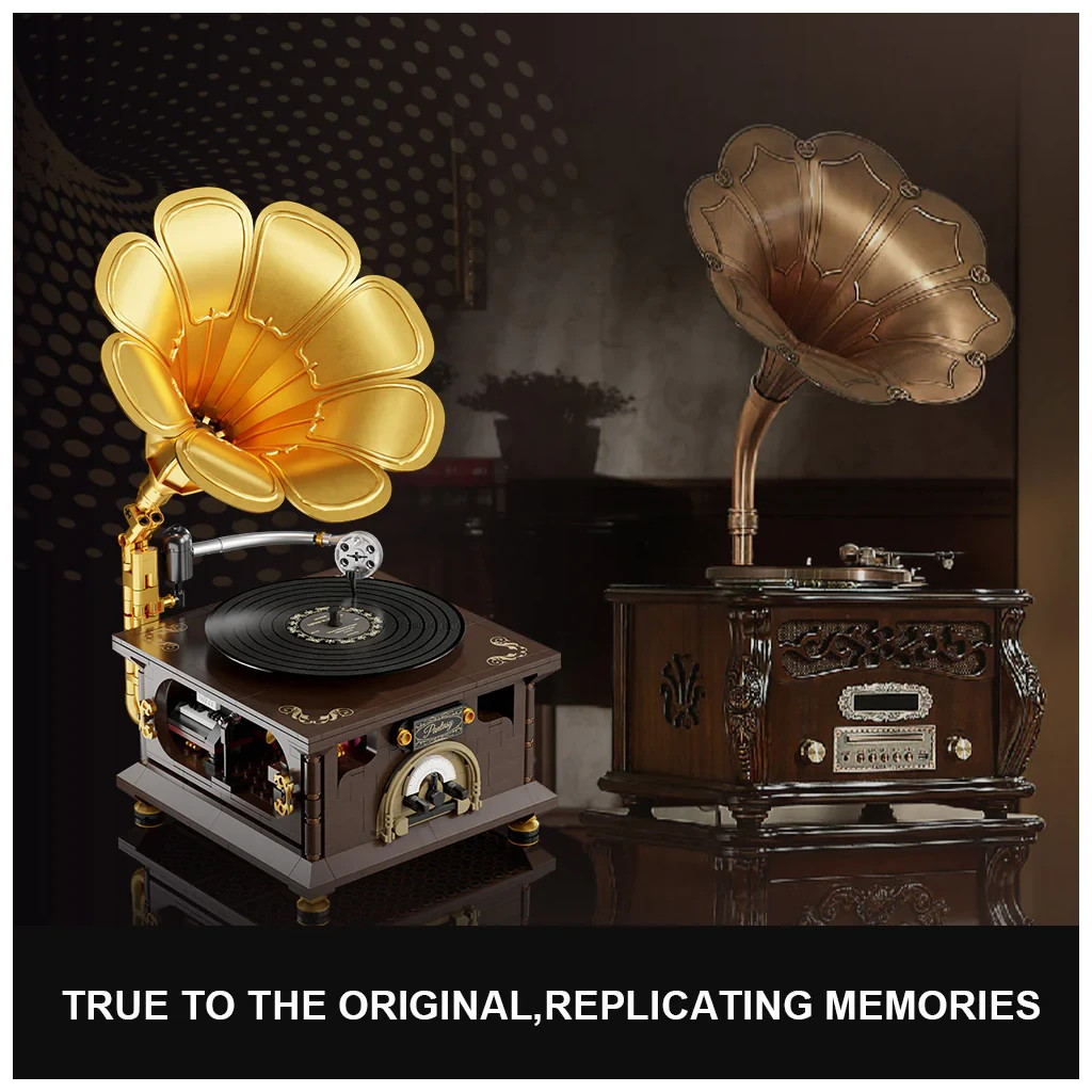 Конструктор Pantasy Original - Retro Ретро-грамофон (85009) - фото 7 Конструктор Pantasy Original - Retro Ретро-грамофон (85009) - фото 7