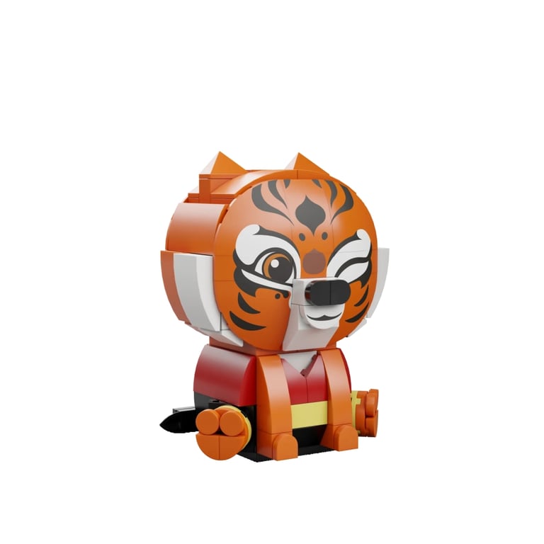 Конструктор Pantasy Kung Fu Panda Серія Сидячий малюк - Тигриця (99125) - фото 4