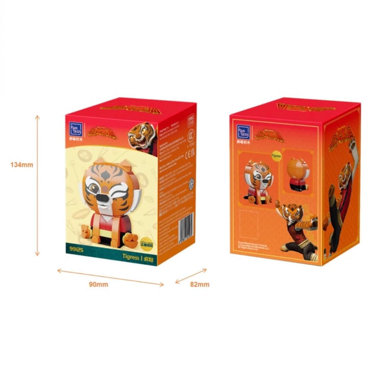 Конструктор Pantasy Kung Fu Panda Серія Сидячий малюк - Тигриця (99125) - фото 5