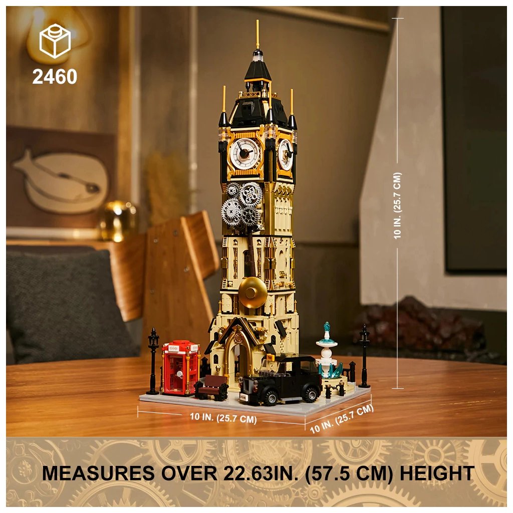 Конструктор Pantasy Original - Steampunk Парк Годинникова вежа в стилі стімпанк (85008) - фото 2 Конструктор Pantasy Original - Steampunk Парк Годинникова вежа в стилі стімпанк (85008) - фото 2