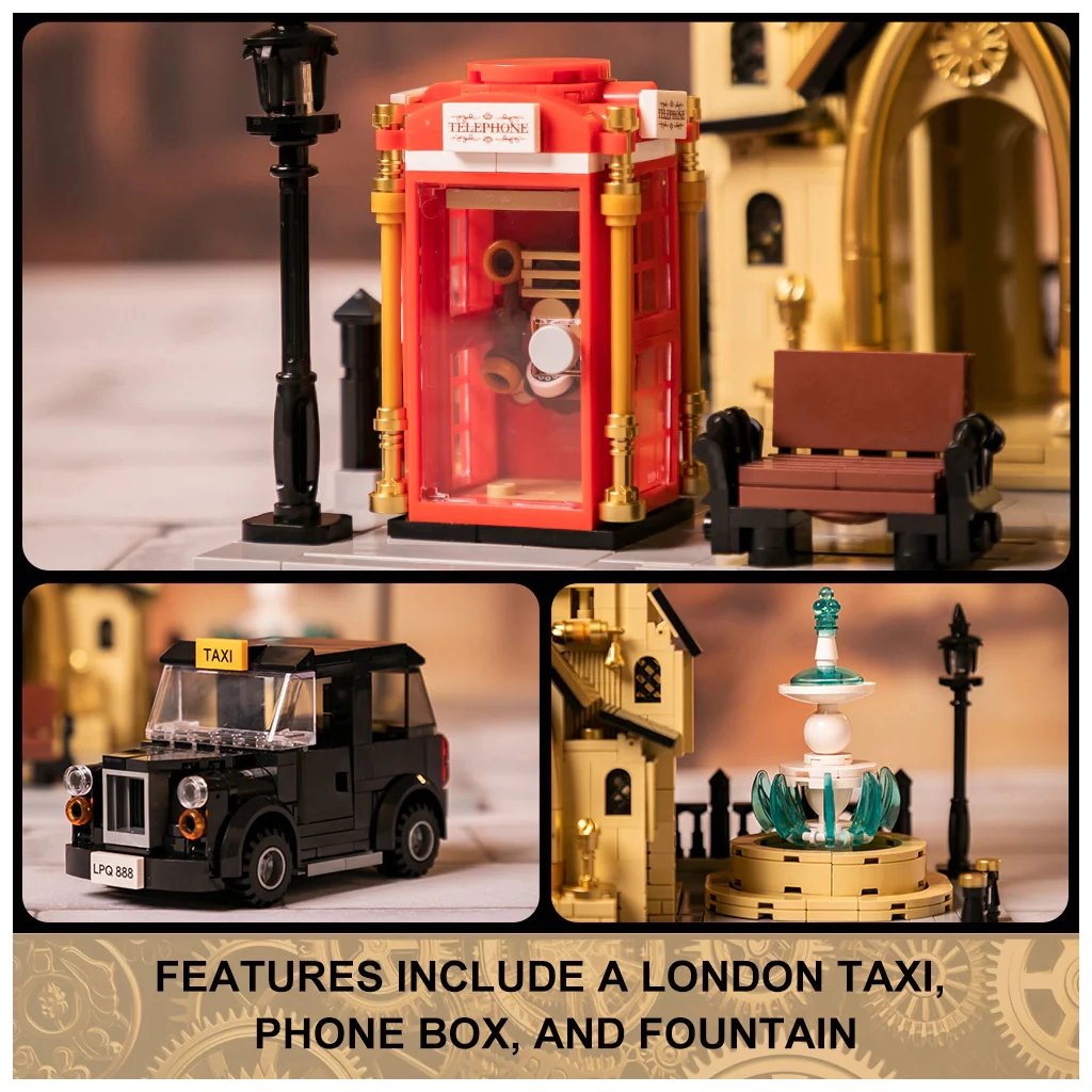 Конструктор Pantasy Original - Steampunk Парк Годинникова вежа в стилі стімпанк (85008) - фото 5 Конструктор Pantasy Original - Steampunk Парк Годинникова вежа в стилі стімпанк (85008) - фото 5