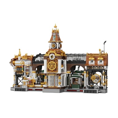 Конструктор Pantasy Original - Steampunk Залізнична станція в стилі стімпанк (85007) - фото 1