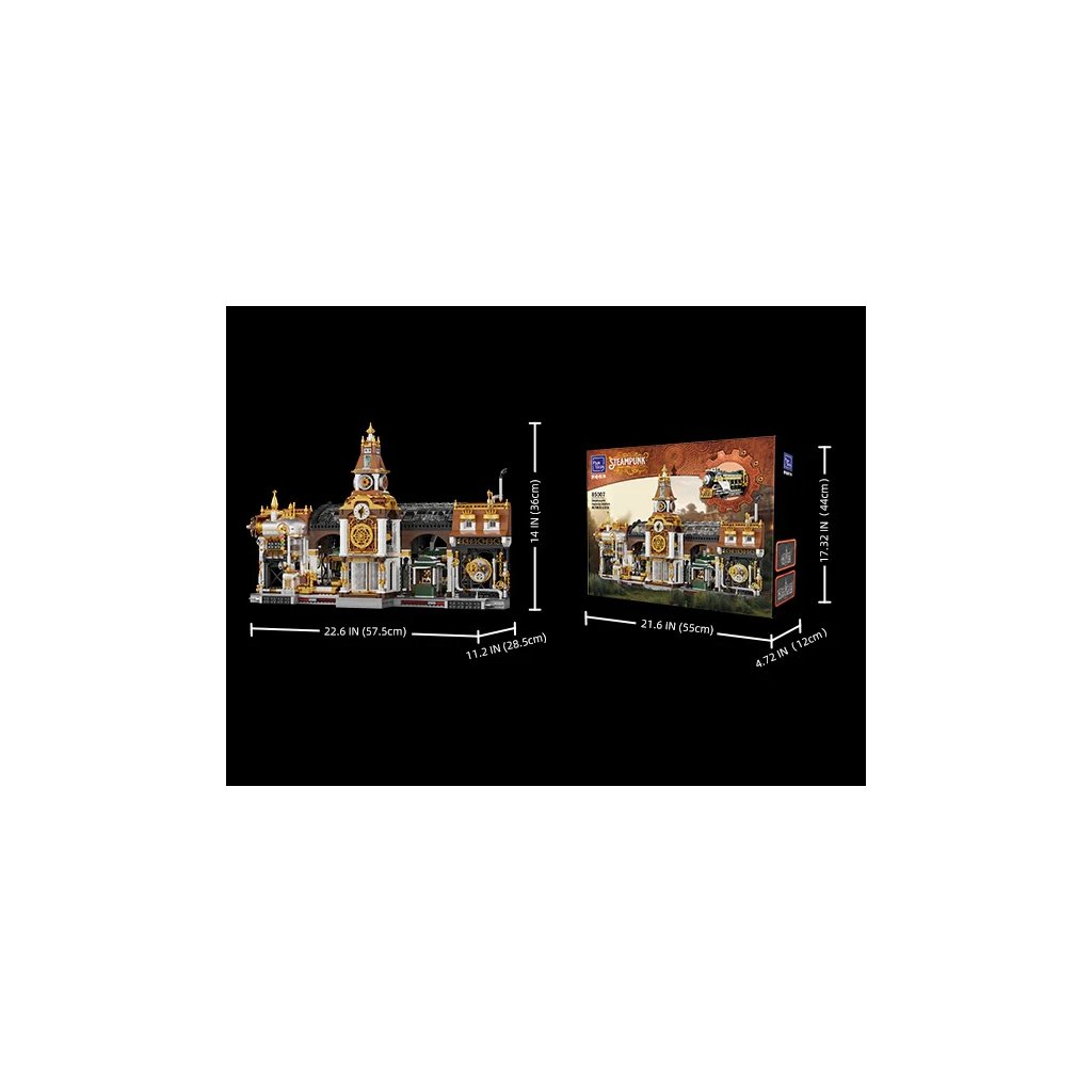 Конструктор Pantasy Original - Steampunk Залізнична станція в стилі стімпанк (85007) - фото 6 Конструктор Pantasy Original - Steampunk Залізнична станція в стилі стімпанк (85007) - фото 6