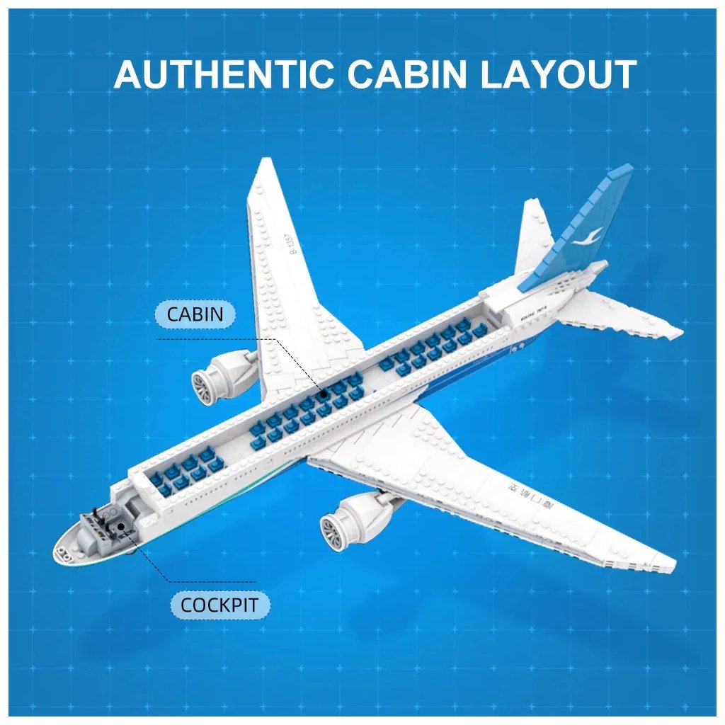 Конструктор Pantasy Joyside Series BOEING 787 (11017) - фото 3 Конструктор Pantasy Joyside Series BOEING 787 (11017) - фото 3