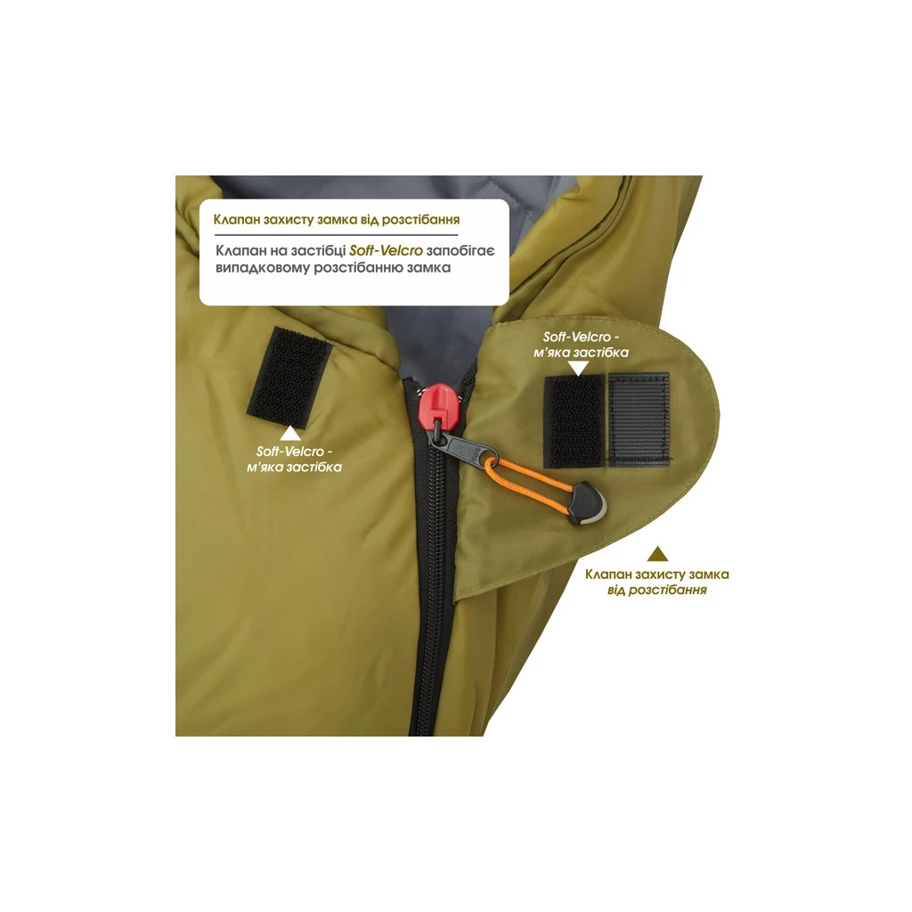 Спальний мішок Mousson RINGO R Olive (10163) - фото 5 Спальний мішок Mousson RINGO R Olive (10163) - фото 5