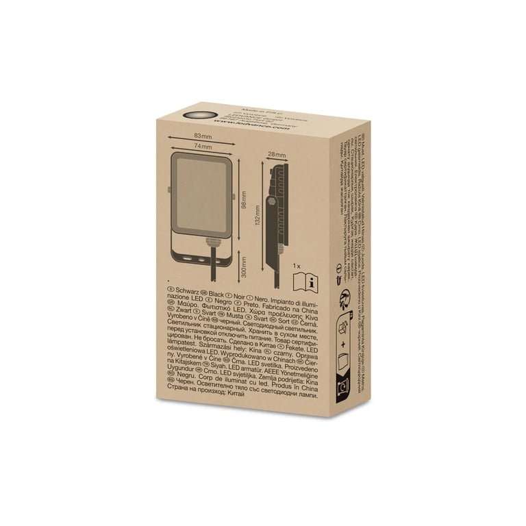 Прожектор LEDVANCE FL ESSENTIAL 10W 840 BK IP65 (4058075767935) - фото 7