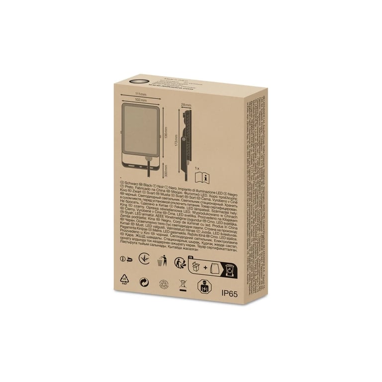 Прожектор LEDVANCE FL ESSENTIAL 20W 840 BK IP65 (4058075768017) - фото 7