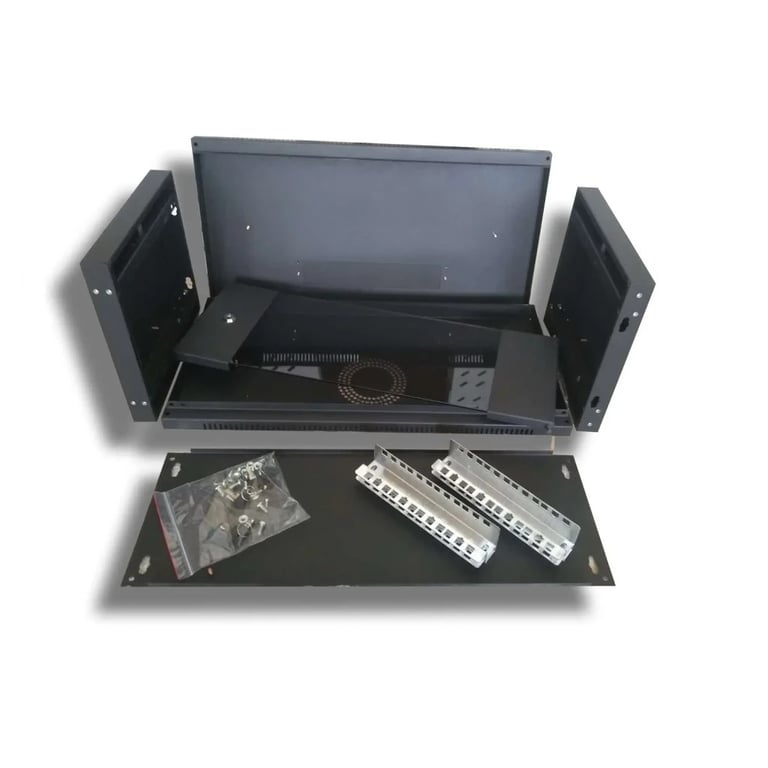 Шафа настінна Hypernet 4U 19" 600x350 (WMNC-35-4U-FLAT-BLACK) - фото 6