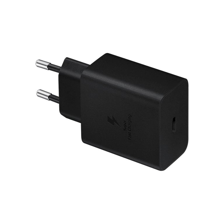 Зарядний пристрій Samsung 45W Compact Power Adapter (w C to C Cable) Black (EP-T4510XBEGEU) - фото 1