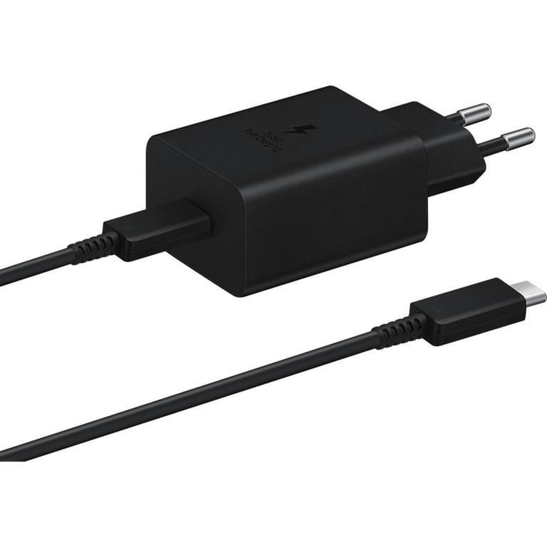 Зарядний пристрій Samsung 45W Compact Power Adapter (w C to C Cable) Black (EP-T4510XBEGEU) - фото 3
