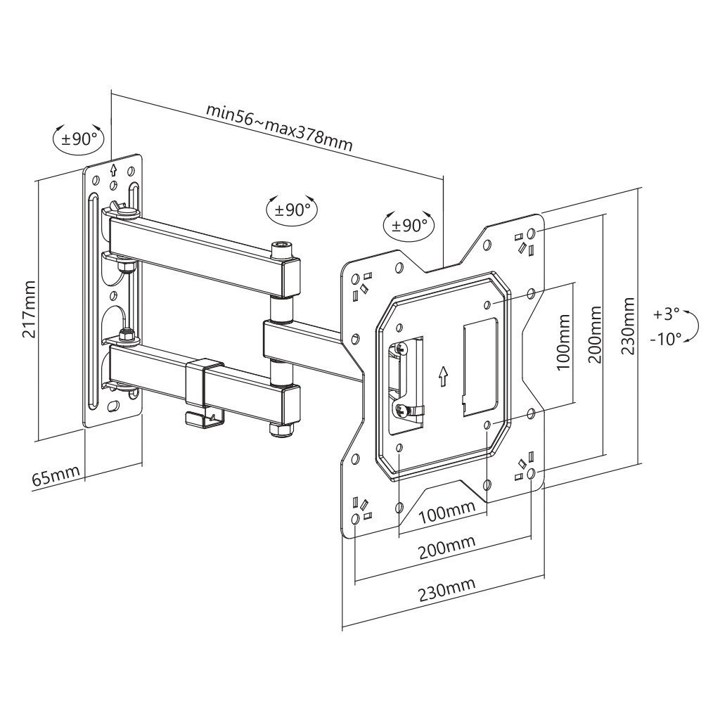 Кронштейн Brateck LPA68-223 - фото 10 Кронштейн Brateck LPA68-223 - фото 10