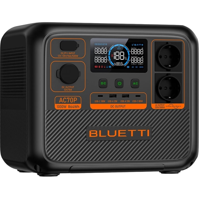 Зарядна станція BLUETTI AC70P 1000W (AC70P) - фото 1