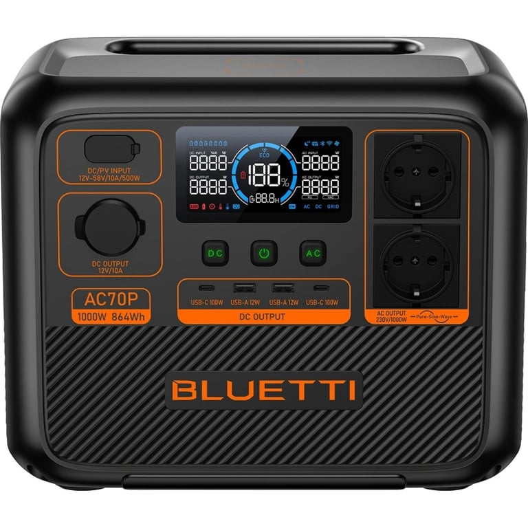 Зарядна станція BLUETTI AC70P 1000W (AC70P) - фото 2