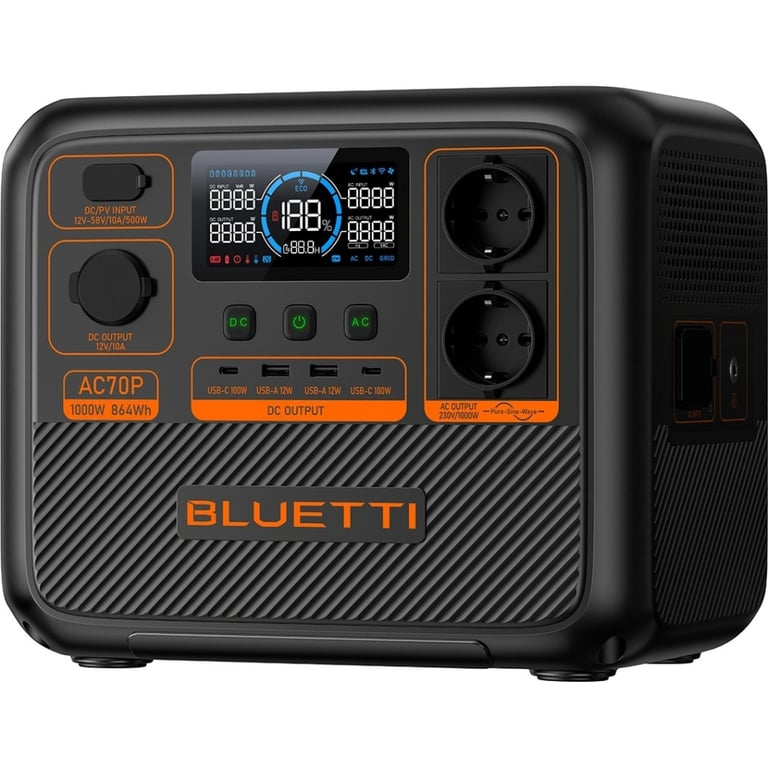 Зарядна станція BLUETTI AC70P 1000W (AC70P) - фото 3