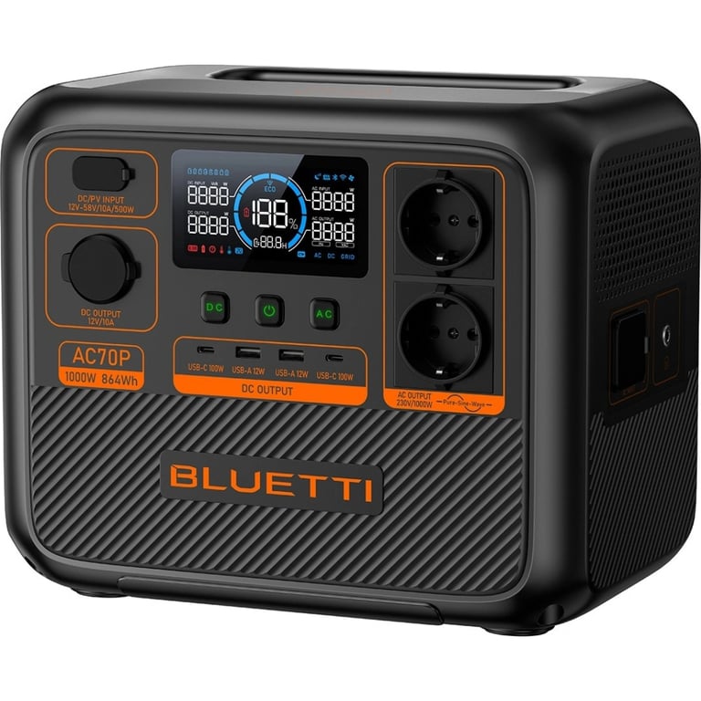 Зарядна станція BLUETTI AC70P 1000W (AC70P) - фото 4