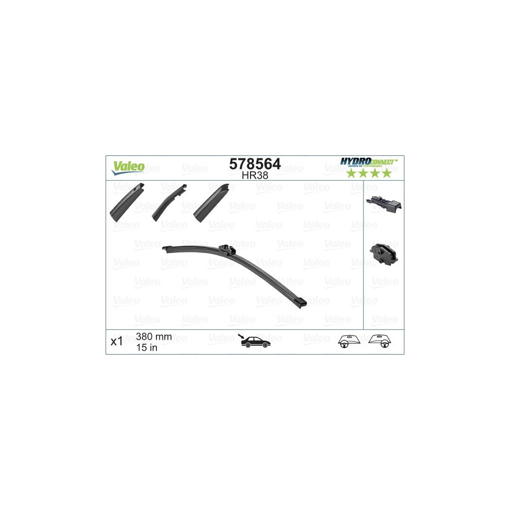 Щітка склоочисника Valeo 578564 - фото 3 Щітка склоочисника Valeo 578564 - фото 3