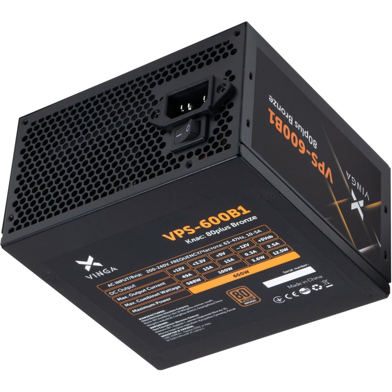 Блок живлення Vinga 600W (VPS-600B1) - фото 6