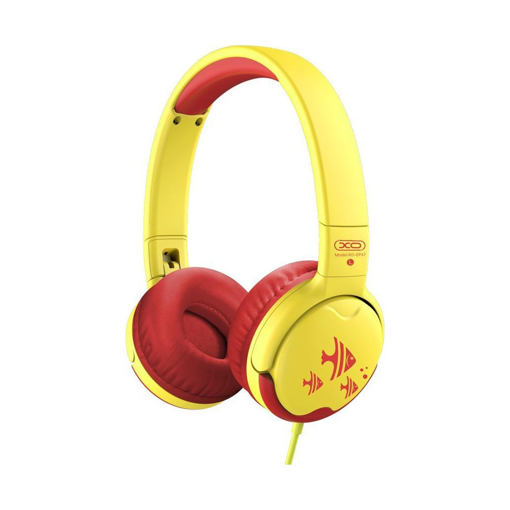 Навушники XO EP47 Red-Yellow (XO-EP47RD) - фото 1