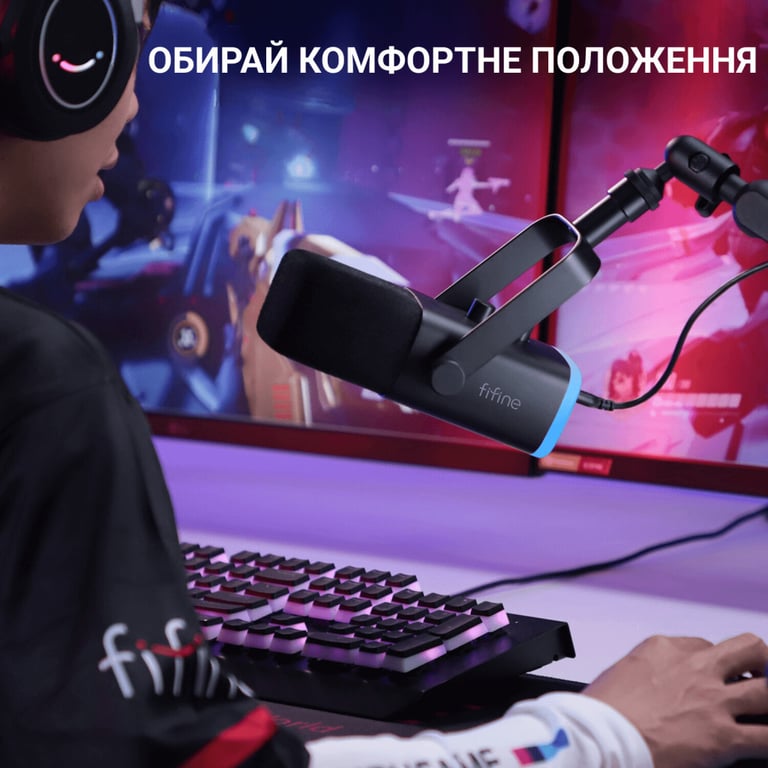 Мікрофон Fifine TAM8 USB Black (TAM8) - фото 7