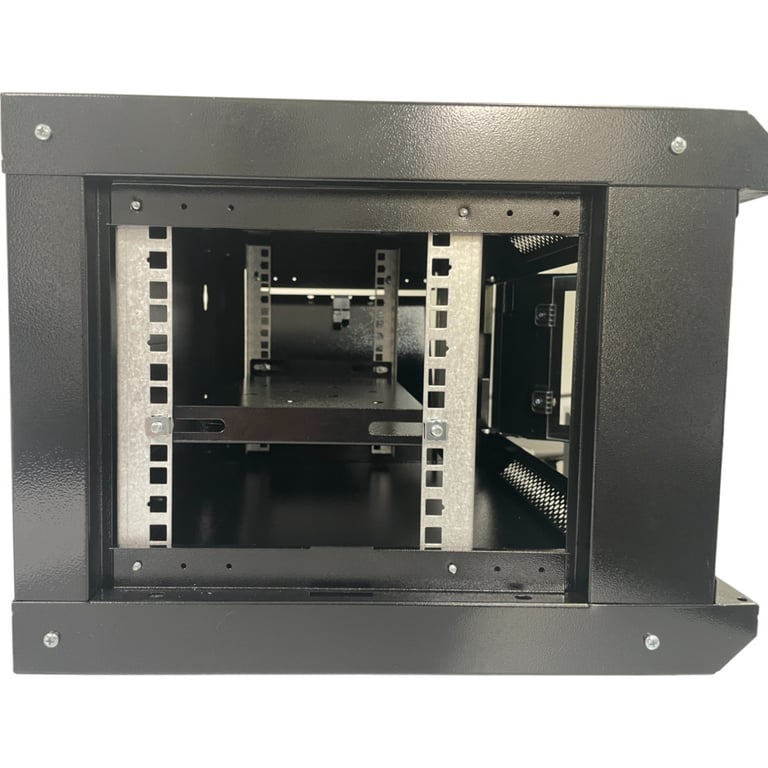 Шафа настінна GEAR 6U 19'' 530x400x300 мм, + полка 19", black (GWMSN-6U) - фото 3
