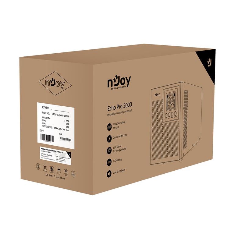 Пристрій безперебійного живлення nJoy Echo Pro 2000VA (UPOL-OL200EP-CG01B) - фото 5