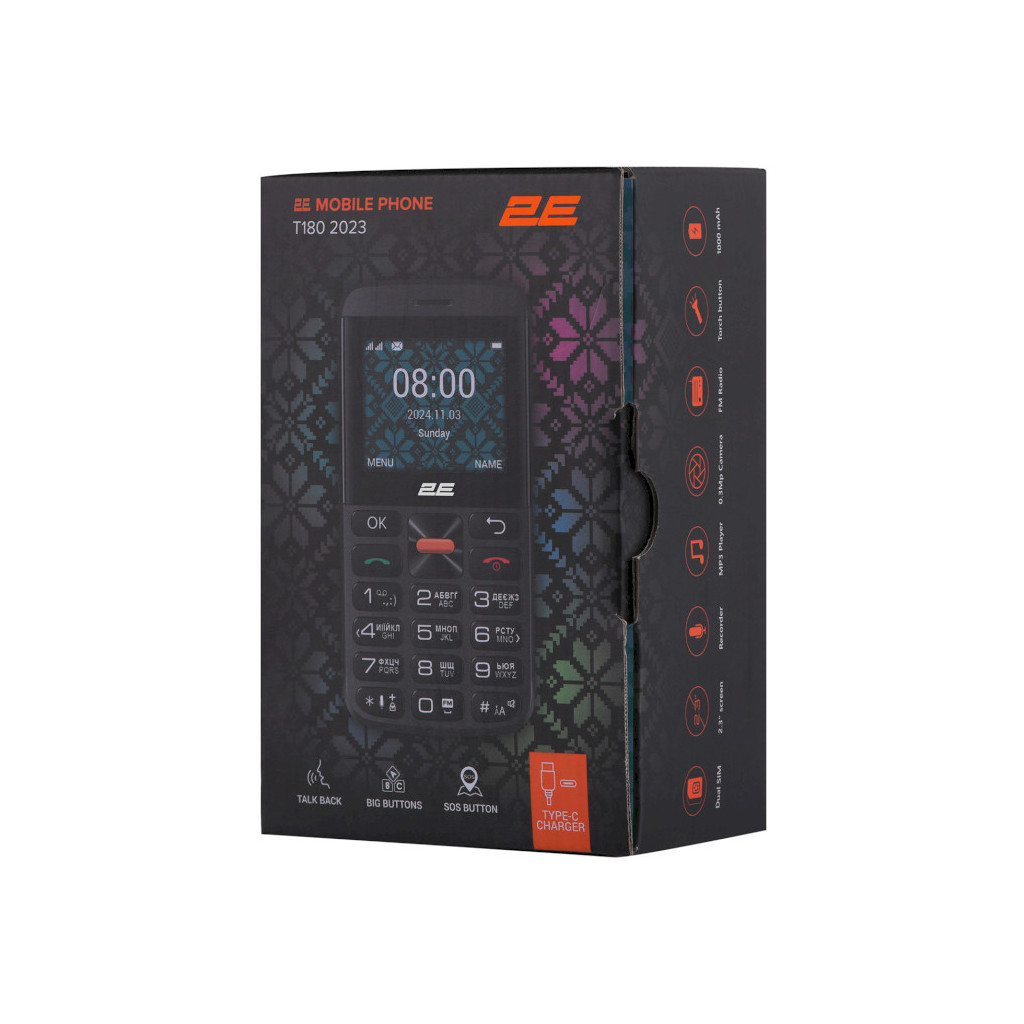 Мобільний телефон 2E T180 MAX Black (688130251051) - фото 11 Мобільний телефон 2E T180 MAX Black (688130251051) - фото 11
