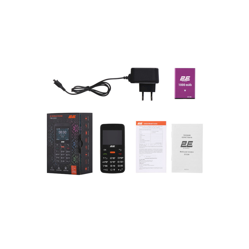Мобільний телефон 2E T180 MAX Black (688130251051) - фото 12 Мобільний телефон 2E T180 MAX Black (688130251051) - фото 12