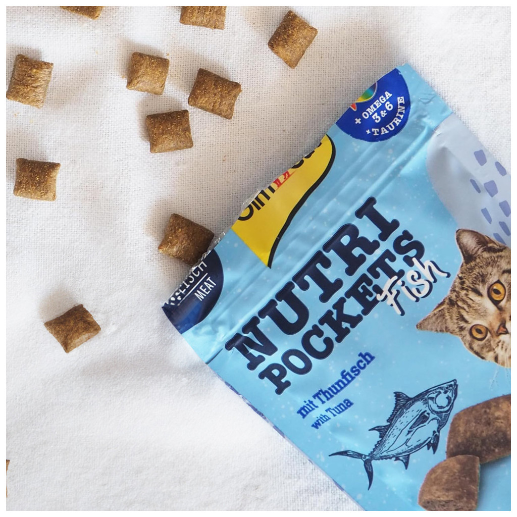 Ласощі для котів GimCat Nutri Pockets Fish Тунець 60 г (4002064419633) - фото 2 Ласощі для котів GimCat Nutri Pockets Fish Тунець 60 г (4002064419633) - фото 2