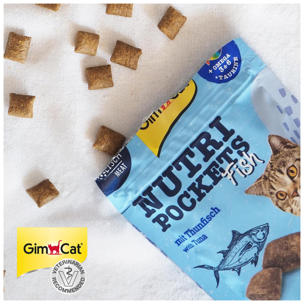 Ласощі для котів GimCat Nutri Pockets Fish Тунець 60 г (4002064419633) - фото 5 Ласощі для котів GimCat Nutri Pockets Fish Тунець 60 г (4002064419633) - фото 5