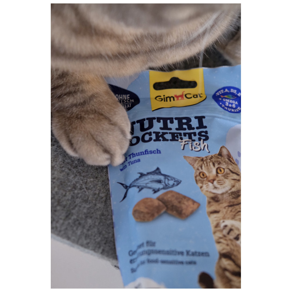 Ласощі для котів GimCat Nutri Pockets Fish Тунець 60 г (4002064419633) - фото 6 Ласощі для котів GimCat Nutri Pockets Fish Тунець 60 г (4002064419633) - фото 6