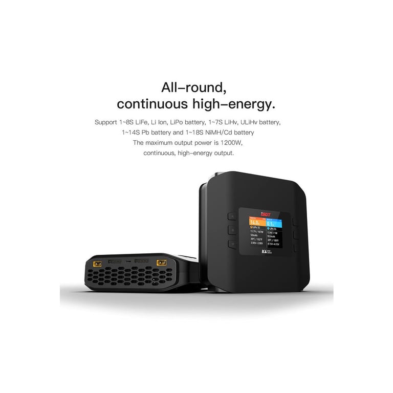 Зарядний пристрій для дрона iSDT K4 AC 400W DC 600Wx2 (HP0015.K4) - фото 5