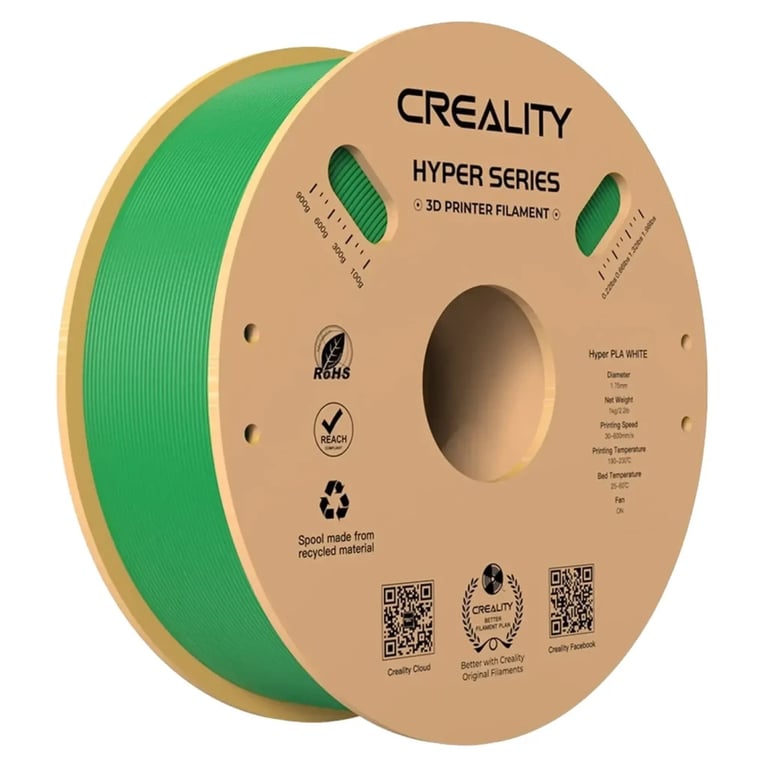 Пластик для 3D-принтера Creality PLA Hyper 1кг, 1.75мм, green (3301010380) - фото 1