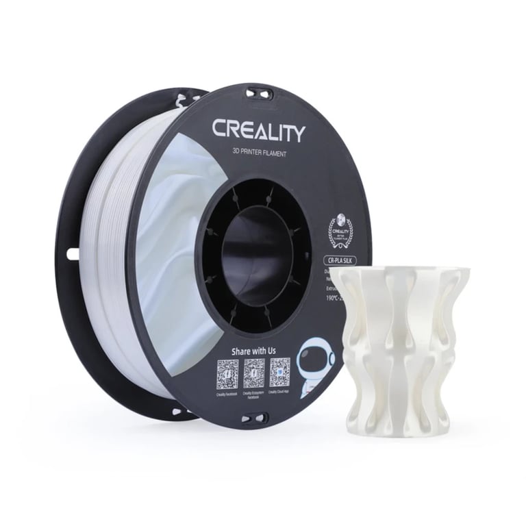 Пластик для 3D-принтера Creality PLA silky shine 1кг, 1.75мм, white (3301120004) - фото 2