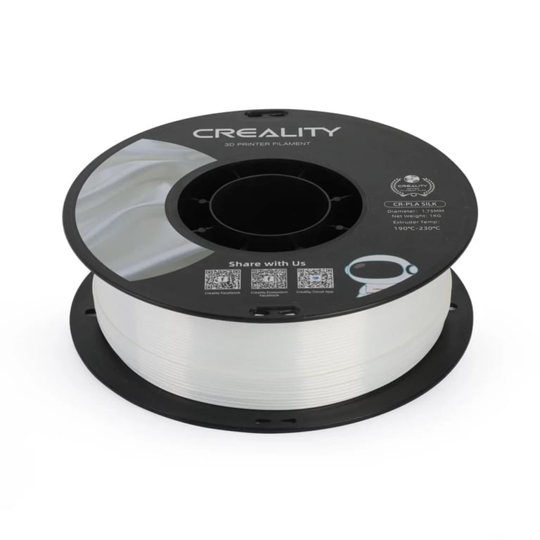 Пластик для 3D-принтера Creality PLA silky shine 1кг, 1.75мм, white (3301120004) - фото 4