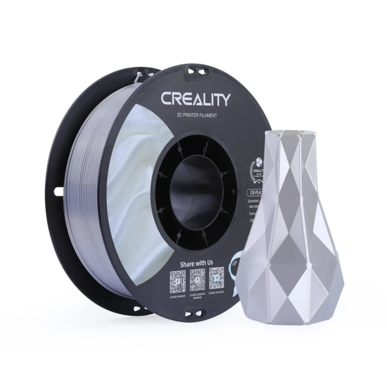 Пластик для 3D-принтера Creality PLA silky shine 1кг, 1.75мм, silver (3301120007) - фото 2