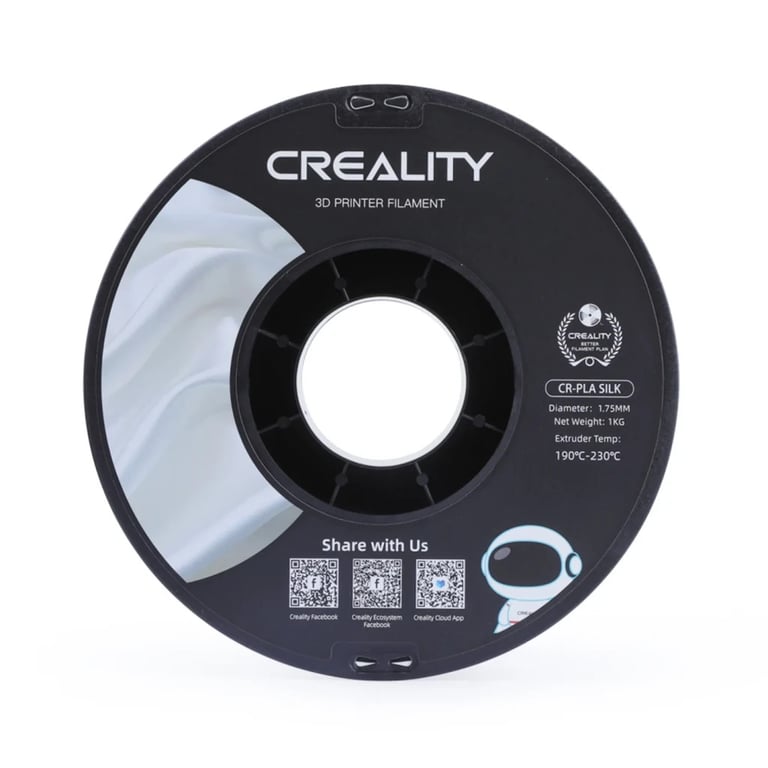 Пластик для 3D-принтера Creality PLA silky shine 1кг, 1.75мм, silver (3301120007) - фото 3