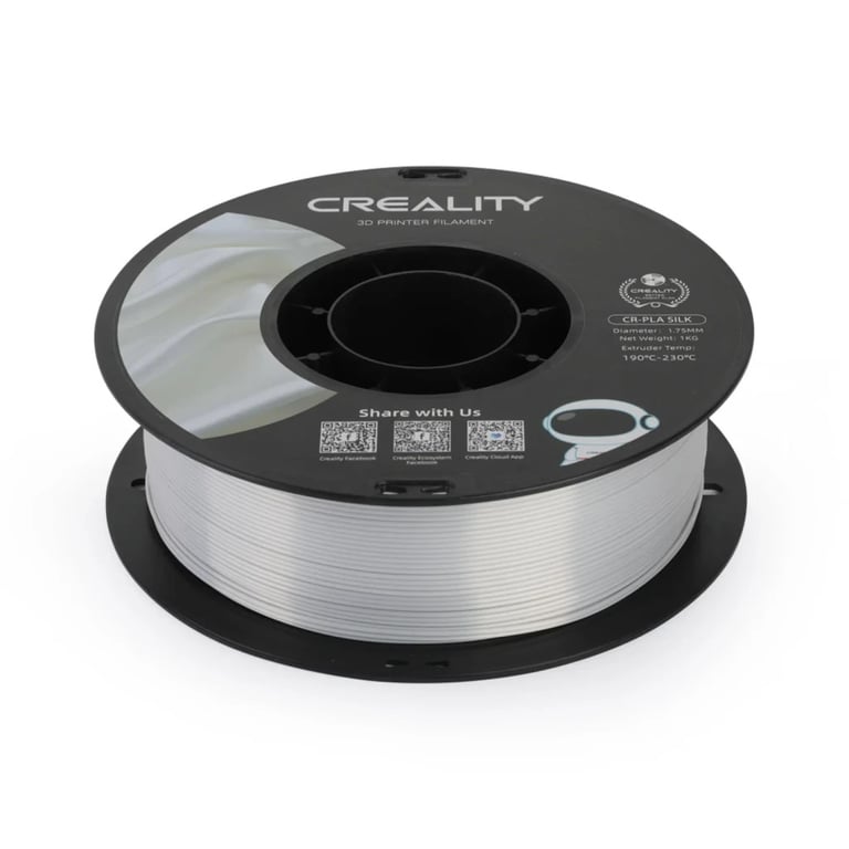 Пластик для 3D-принтера Creality PLA silky shine 1кг, 1.75мм, silver (3301120007) - фото 4