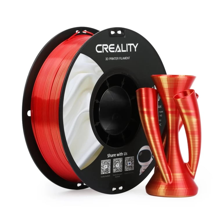 Пластик для 3D-принтера Creality PLA silky shine 1кг, 1.75мм, red gold (3301120009) - фото 2