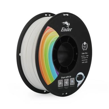 Пластик для 3D-принтера Creality PLA+ 1кг, 1.75мм, white (3301010305) - фото 1