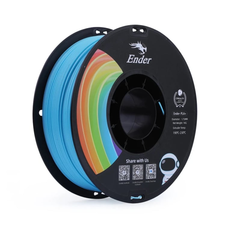 Пластик для 3D-принтера Creality PLA+ 1кг, 1.75мм, blue (3301010310) - фото 1
