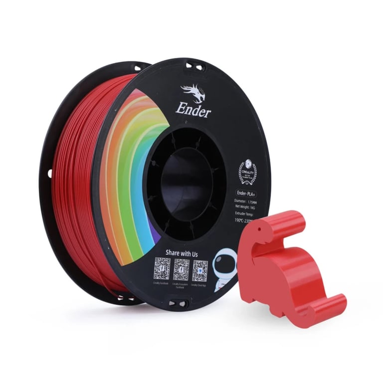 Пластик для 3D-принтера Creality PLA+ 1кг, 1.75мм, red (3301010309) - фото 2