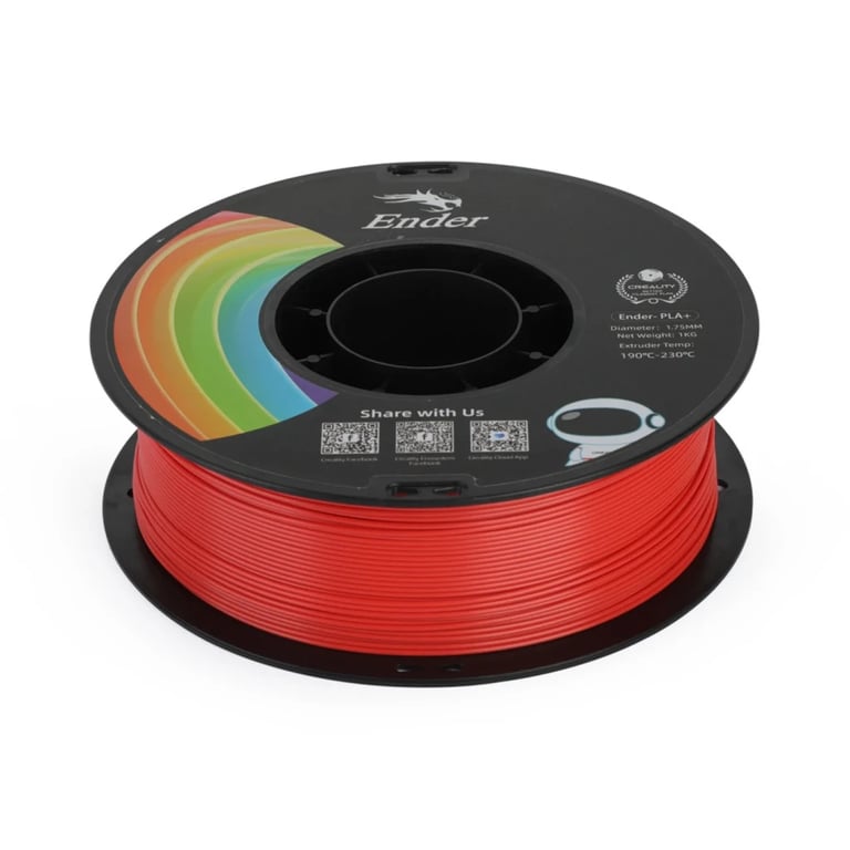 Пластик для 3D-принтера Creality PLA+ 1кг, 1.75мм, red (3301010309) - фото 4