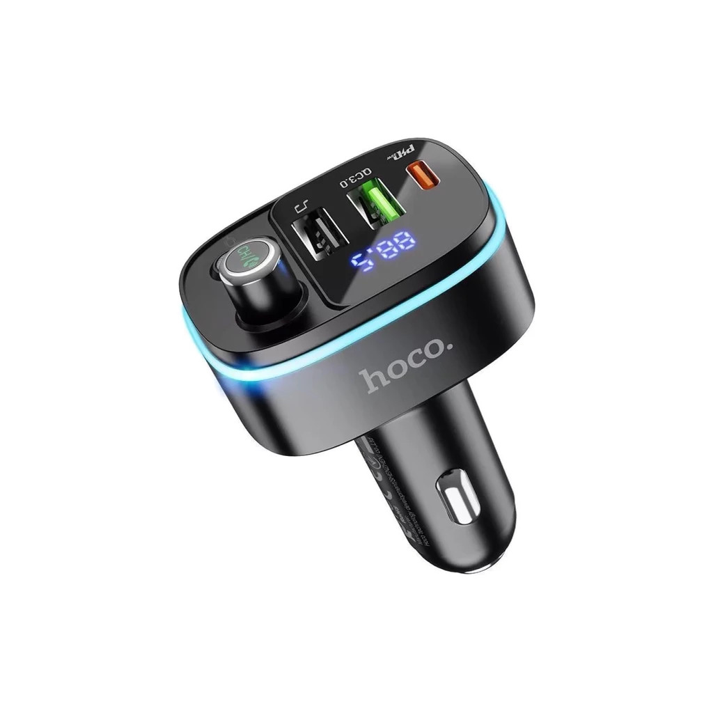 FM модулятор HOCO E62, Black, Box - фото 2 FM модулятор HOCO E62, Black, Box - фото 2